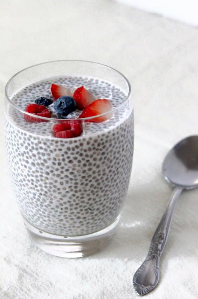 chia pudding breakfast recipe berries