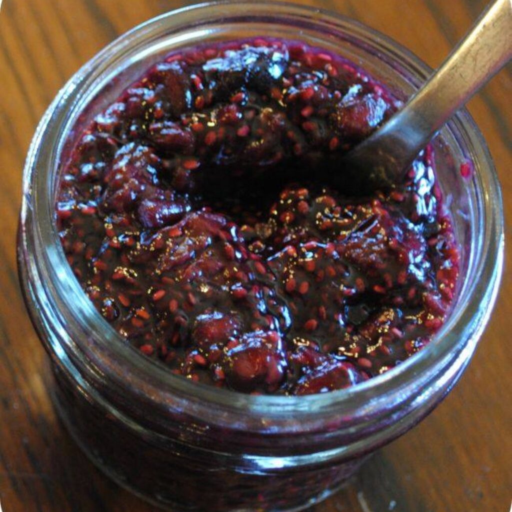 Superfood Week- Chia and Berry Jam 10 chia berry jam jar