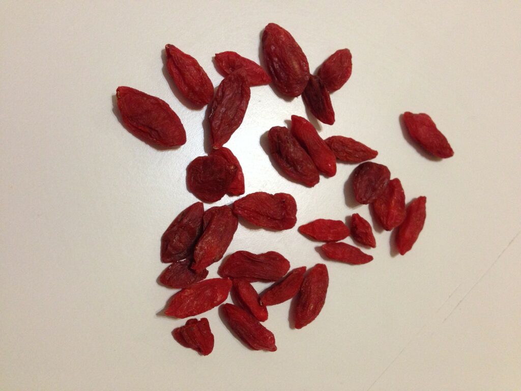 Goji Berries- great to add to smoothies! 9 goji berries
