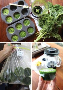 Ways to get organised: Freezing your greens. 3 greens 3