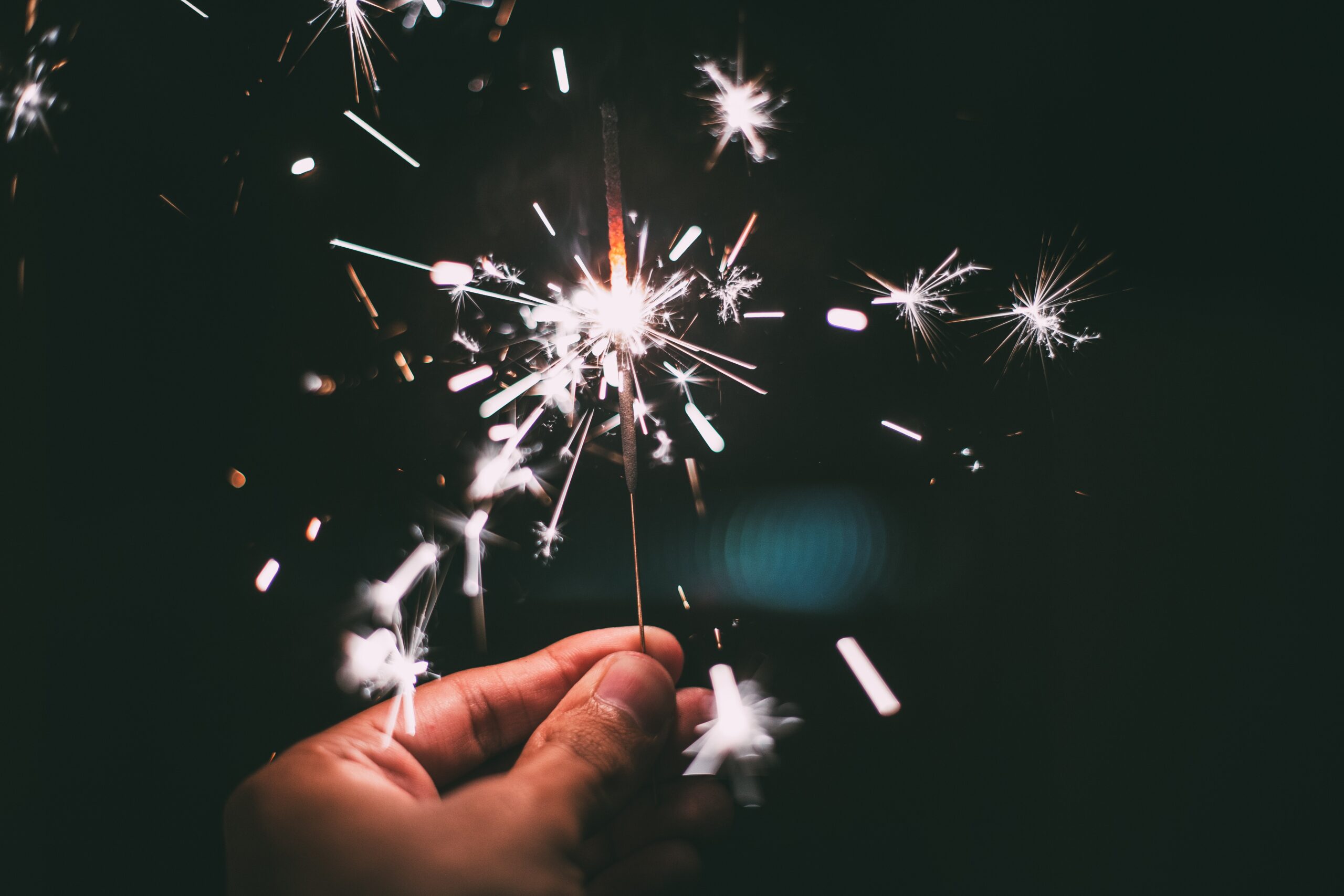 New Year Sparklers Cleanie