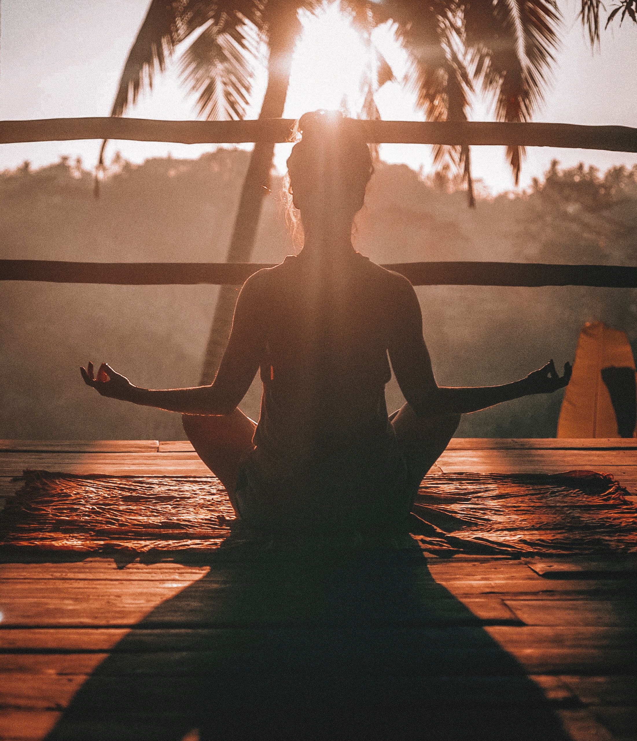 tropical yoga outdoors adrenal fatigue