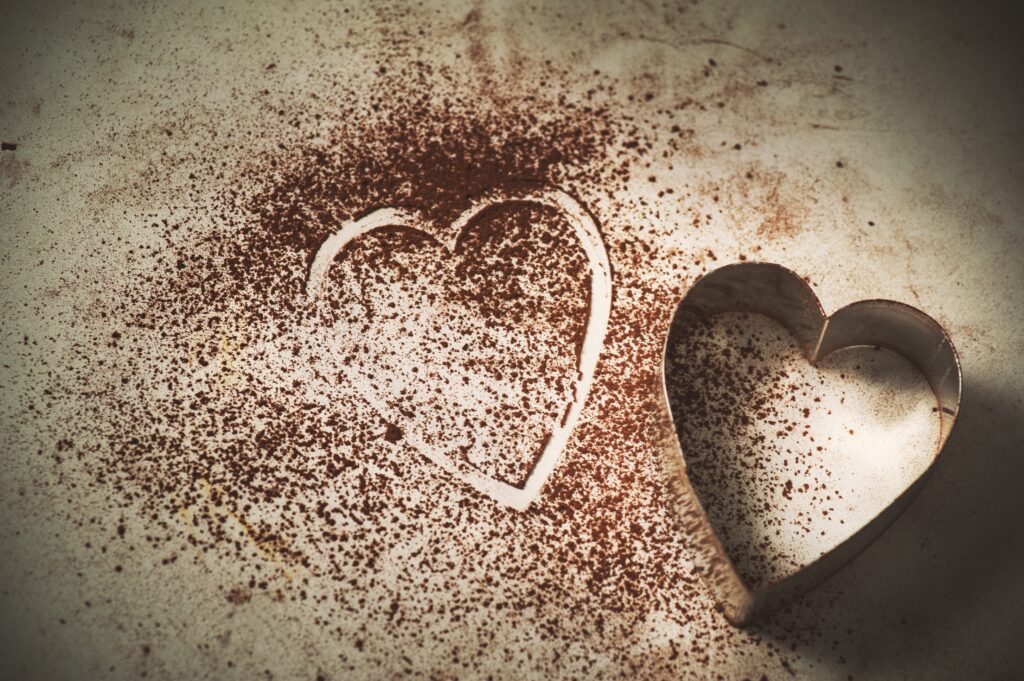 love heart cookie shape