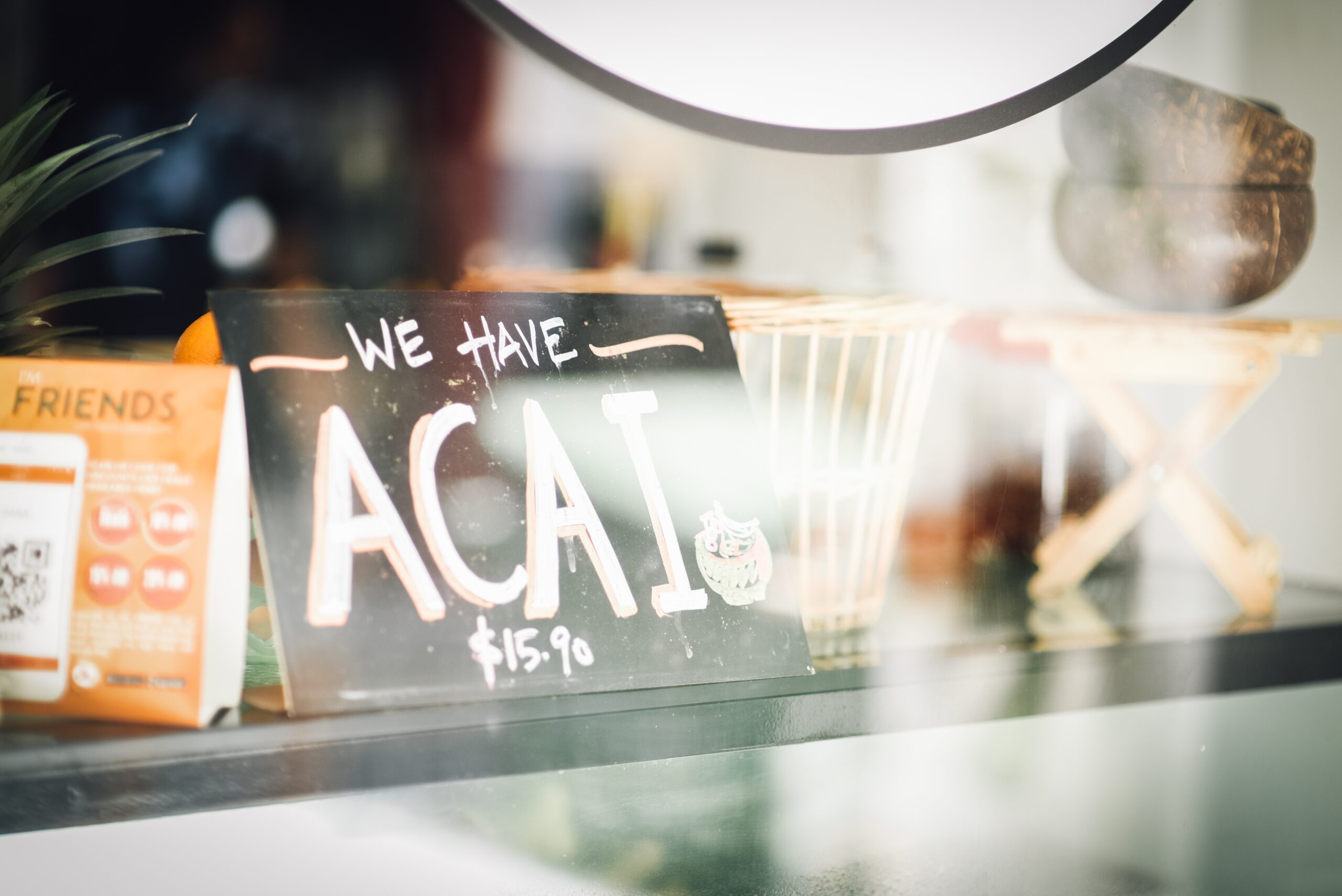 acai sign