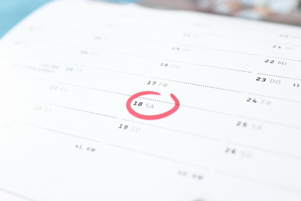PMT- tips to balance hormones 17 calendar circled date