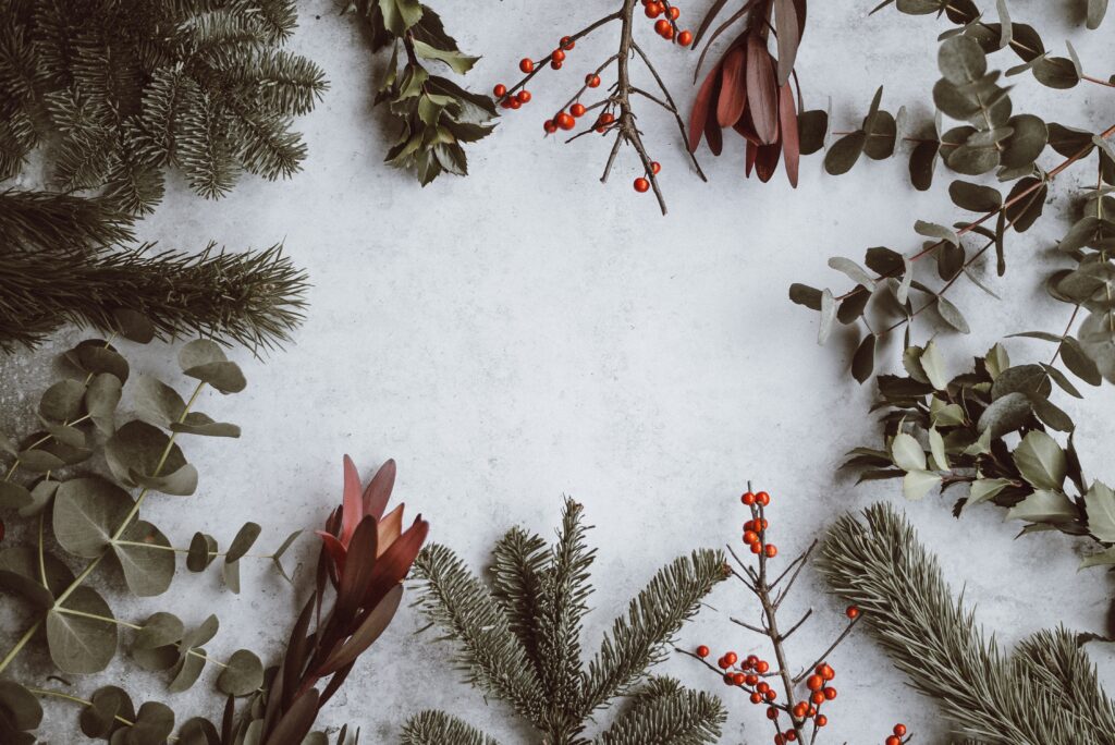 Last Minute Recipes for Christmas and Other Special Days. 13 festive wreath of leaves